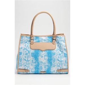 Rebecca Minkoff  Diamond Snakeskin Print Tote